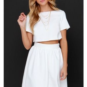 LuLu’s 2 Piece You and Me Ivory Dress